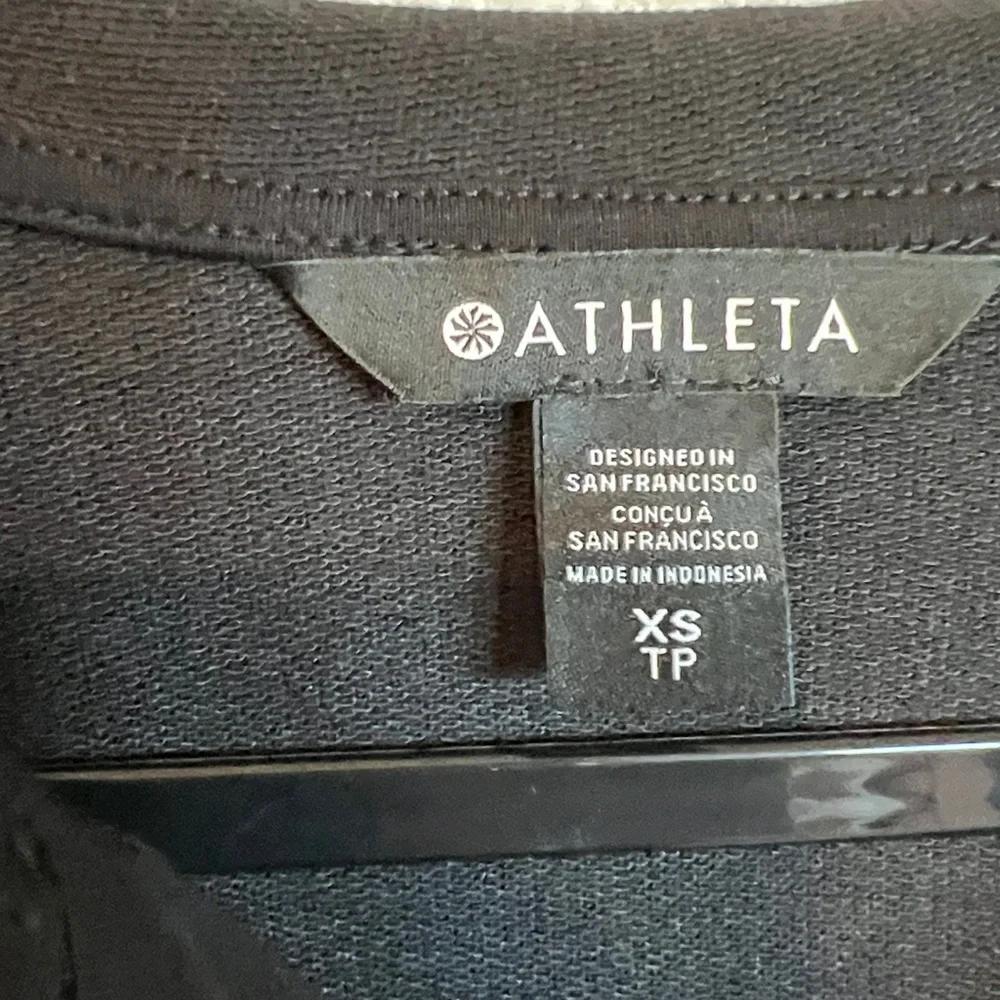Athleta Black Women's Half-Zip Hoodie - Picture 2 of 4